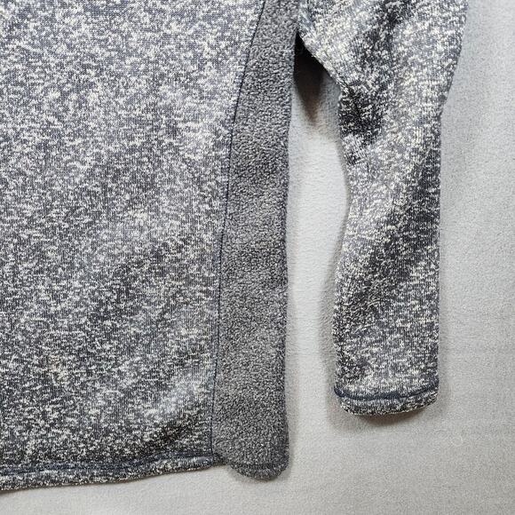 BKE Mens Sweater Large Grey Heathered 1/4 Snap Stretch Long Sleeve Preppy Casual - Picture 11 of 13